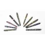 Conway Stewart, a collection of various vintage fountain pens