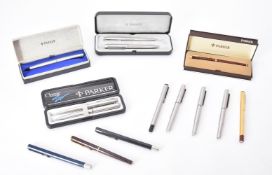 Parker, a collection of pens