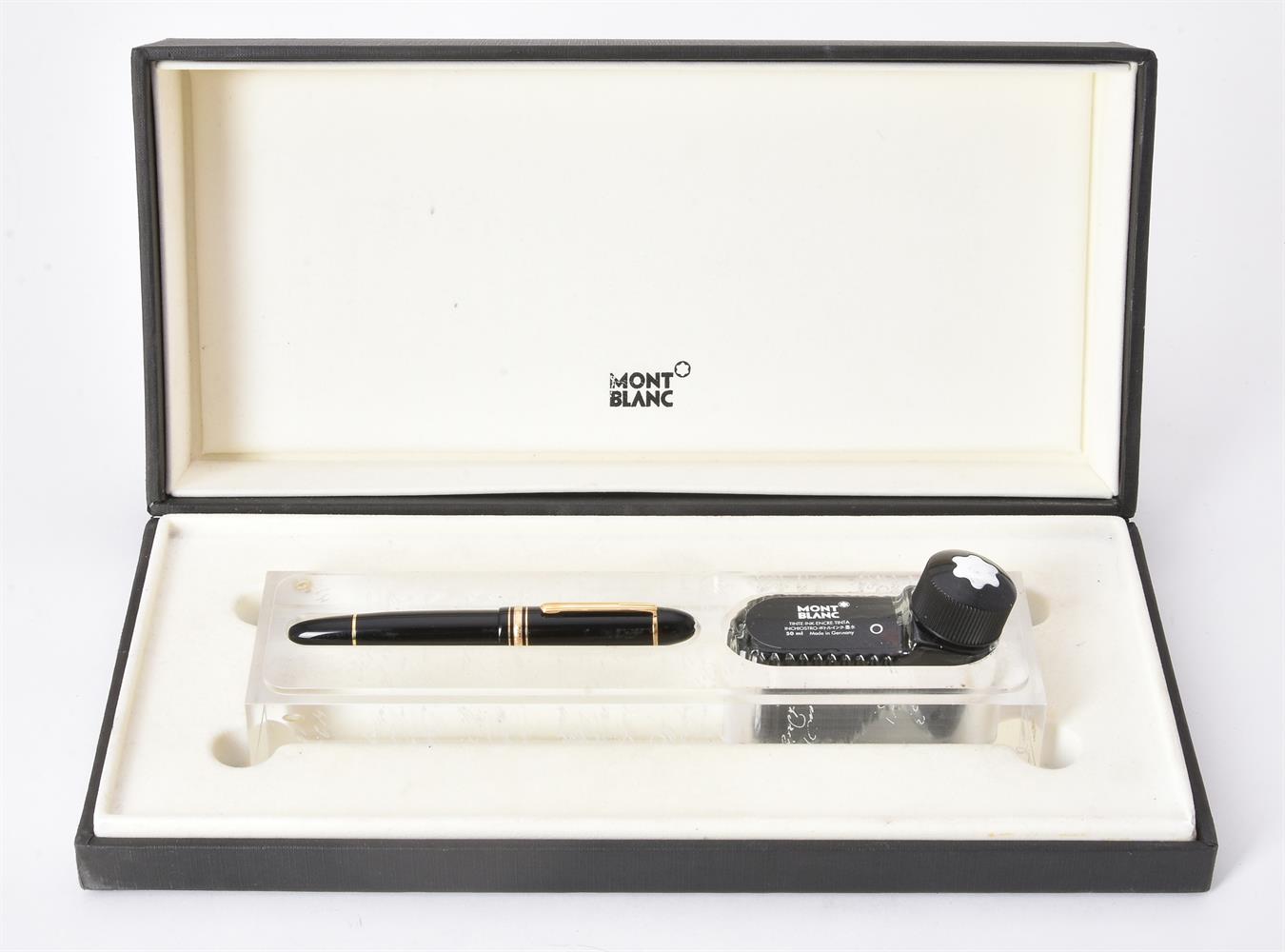 Montblanc, 149 UNICEF Edition by Helmut Jahn, a black fountain pen