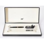 Montblanc, 149 UNICEF Edition by Helmut Jahn, a black fountain pen