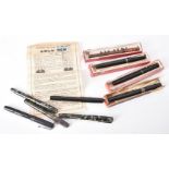 Mabie Todd & Co., Swan, a collection of vintage fountain pens