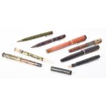 Parker, a collection of vintage fountain pens