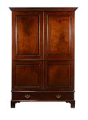 A George III mahogany wardrobe