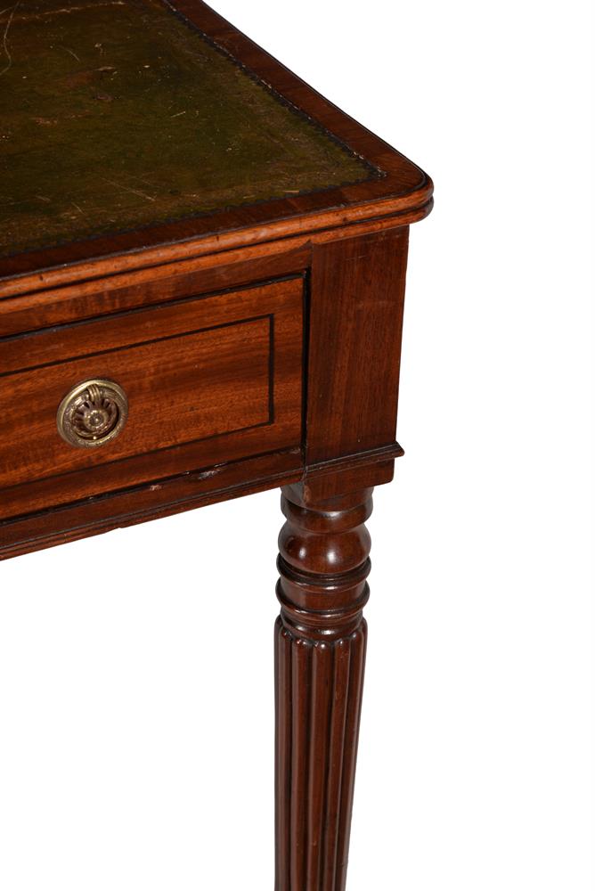 A Regency mahogany and ebony strung library or writing table - Image 3 of 3