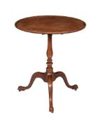 A George III mahogany tripod table