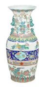 A large Chinese 'Famille Rose' vase