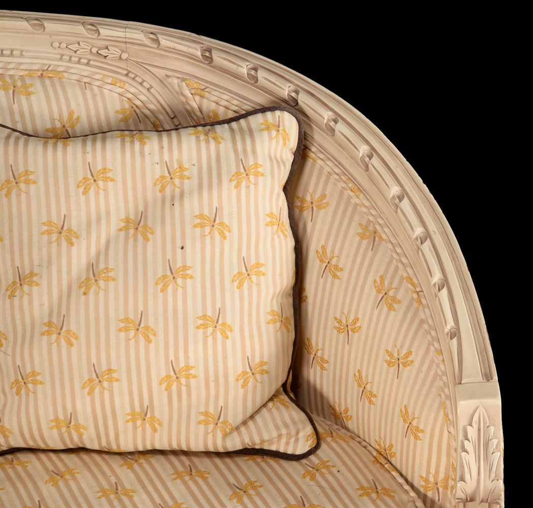 A harlequin suite of cream painted and upholstered seat furniture - Image 4 of 5