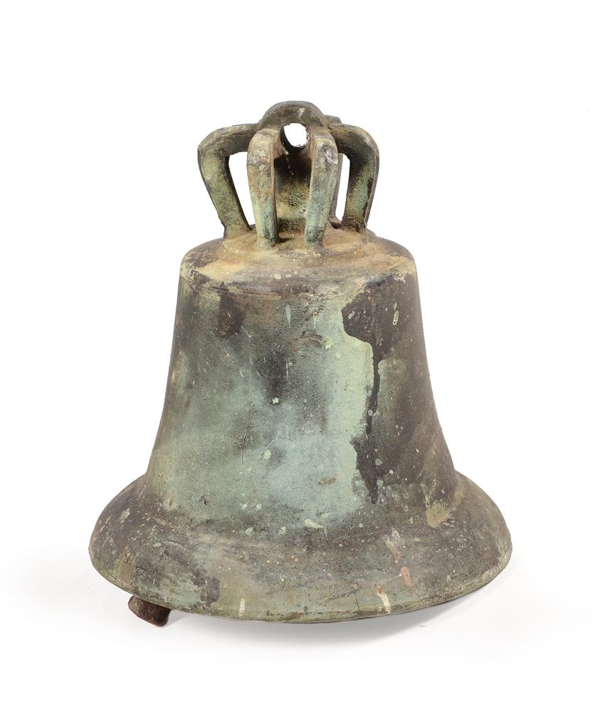 A cast-bronze bell and iron clapper - Image 2 of 2