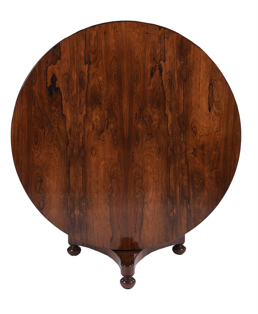 Y A Victorian rosewood circular centre table - Image 6 of 6