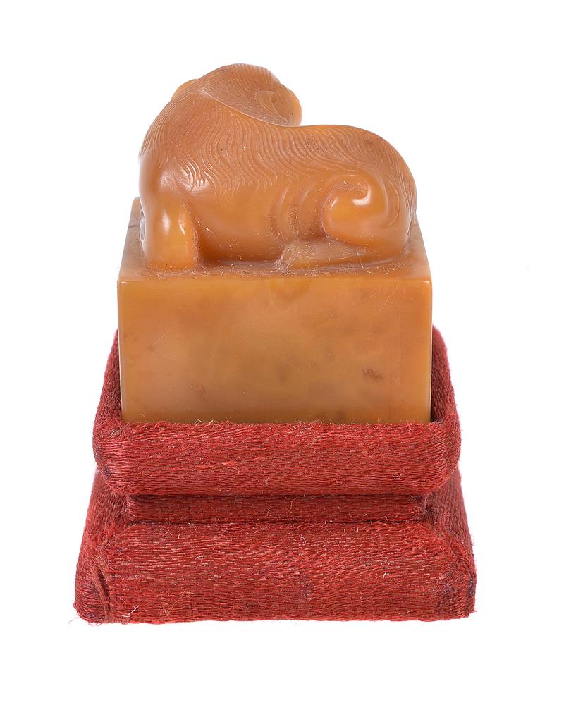 A Chinese soapstone seal signed Wang Ti (1880-1960) - Image 3 of 8
