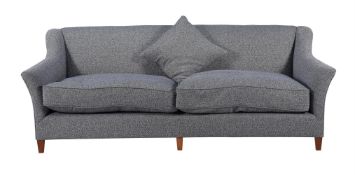 An upholstered sofa