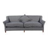 An upholstered sofa