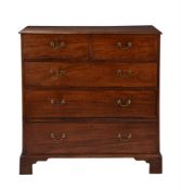 A George III mahogany chest of drawers