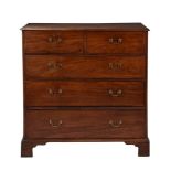 A George III mahogany chest of drawers