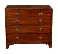 A George III mahogany chest of drawers