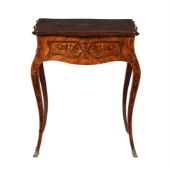 Y A French tulipwood and rosewood marquetry side table