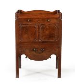 A George III mahogany night commode