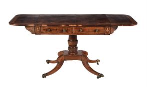 Y A Regency rosewood and inlaid sofa table