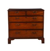 A George mahogany chest of drawers