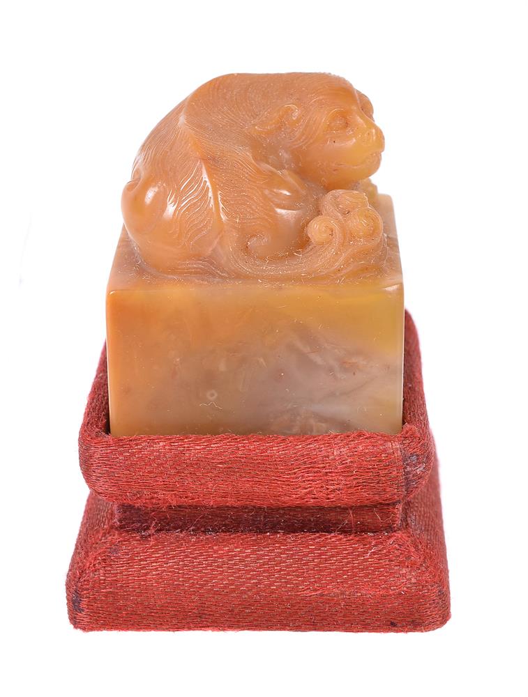 A Chinese soapstone seal signed Wang Ti (1880-1960) - Image 4 of 8