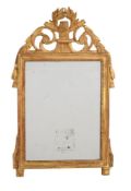 A French carved giltwood wall mirror