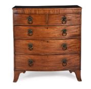 A George III mahogany chest of drawers