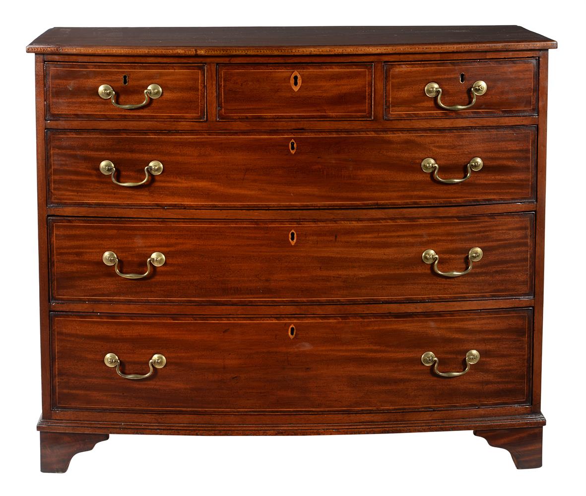 A Scottish George III bowfront chest of drawers