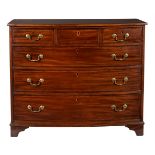 A Scottish George III bowfront chest of drawers