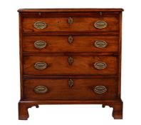 A George III mahogany chest of drawers