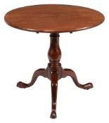 A George III mahogany tripod table