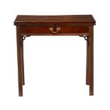 A George III mahogany tea table