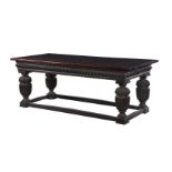 An oak refectory table