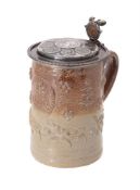 A London stoneware inscribed and dated Royal commemorative tankard