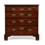 A George II mahogany chest of drawers