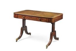 A Regency mahogany library table