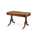 A Regency mahogany library table