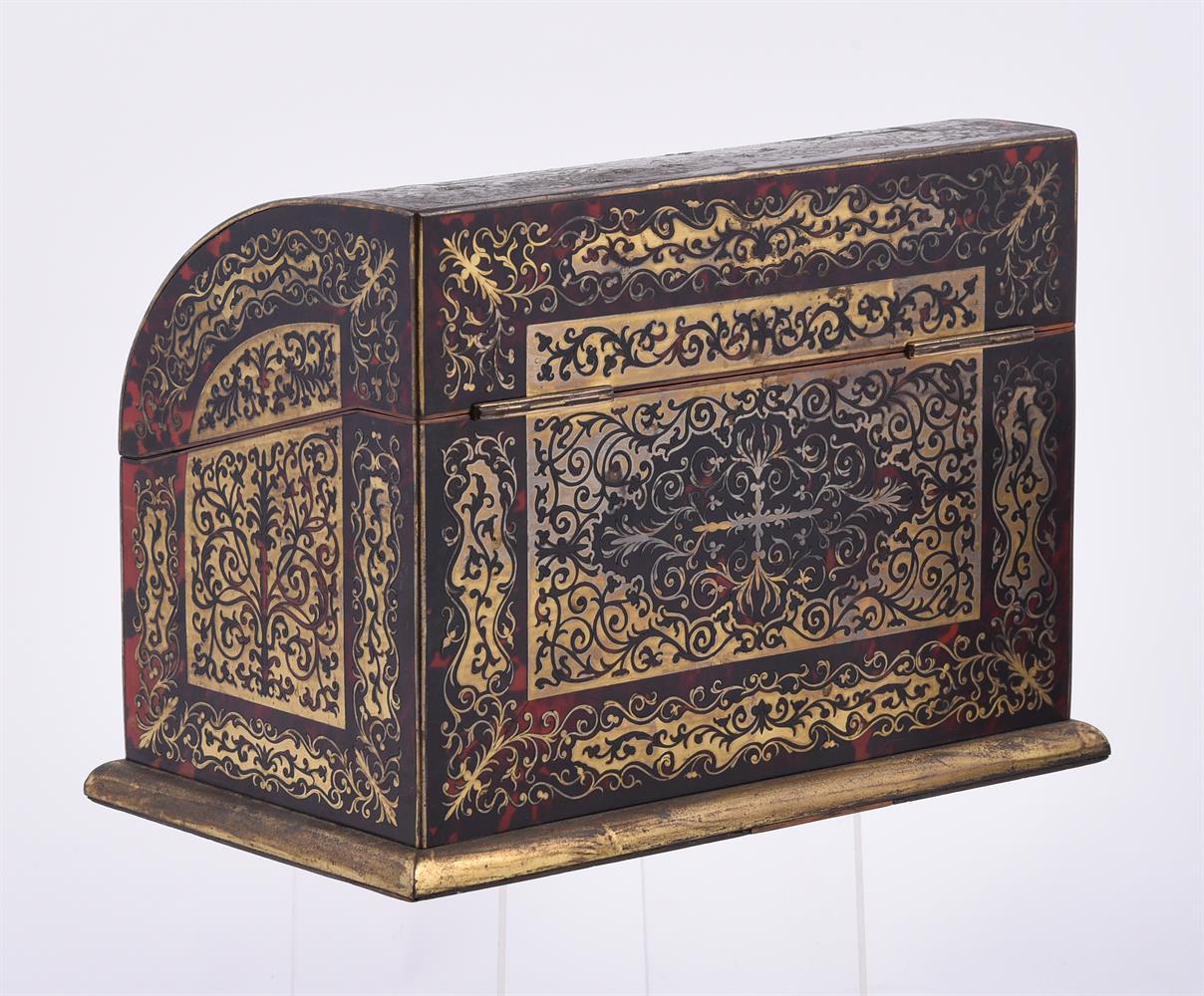 A Victorian 'boulle' stationary casket - Image 9 of 9