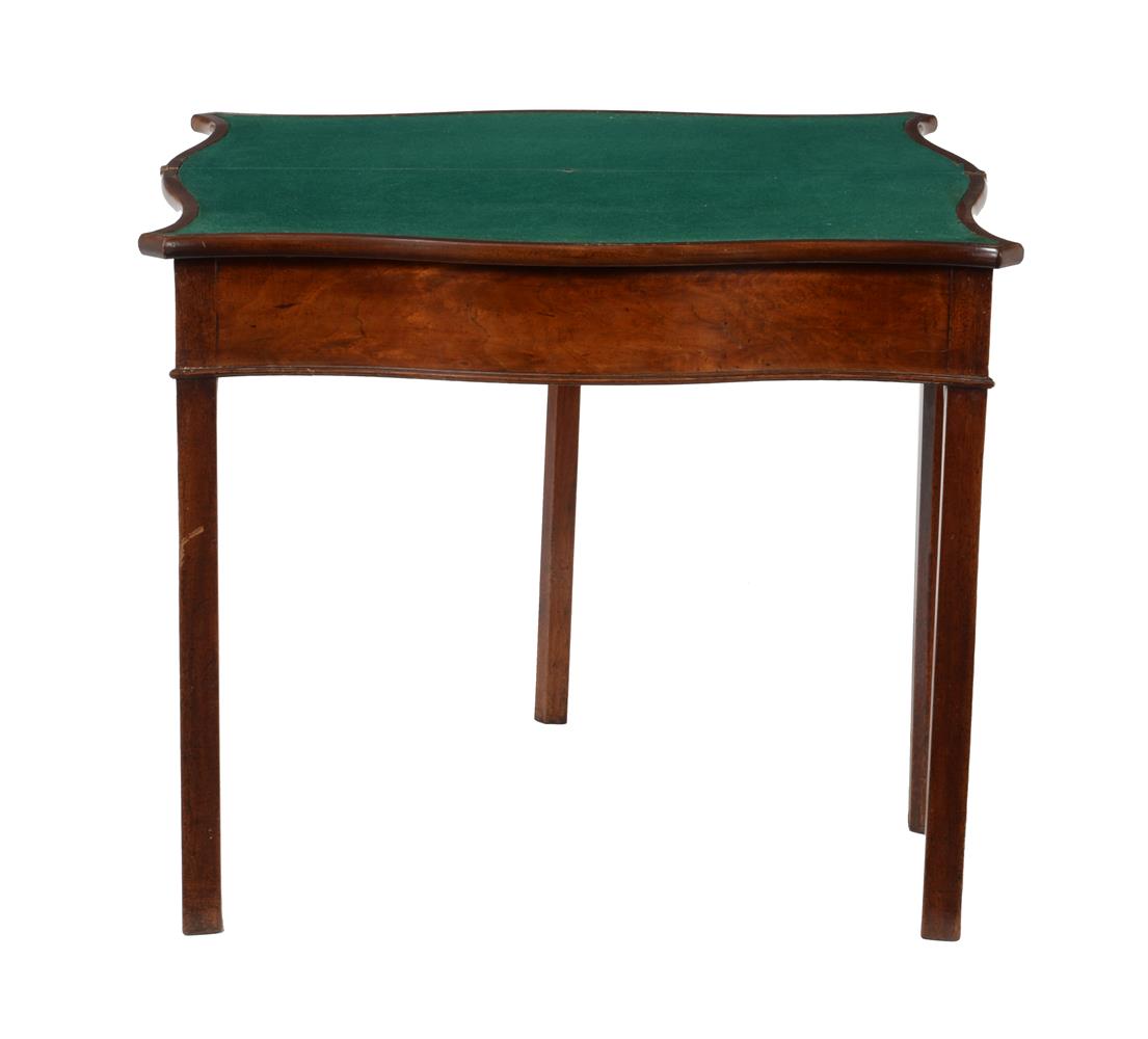 A George III mahogany serpentine card table - Image 2 of 2