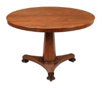 A William IV mahogany centre table
