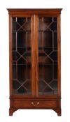 A mahogany bookcase