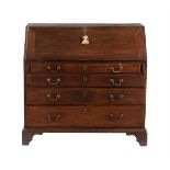 A George III oak bureau