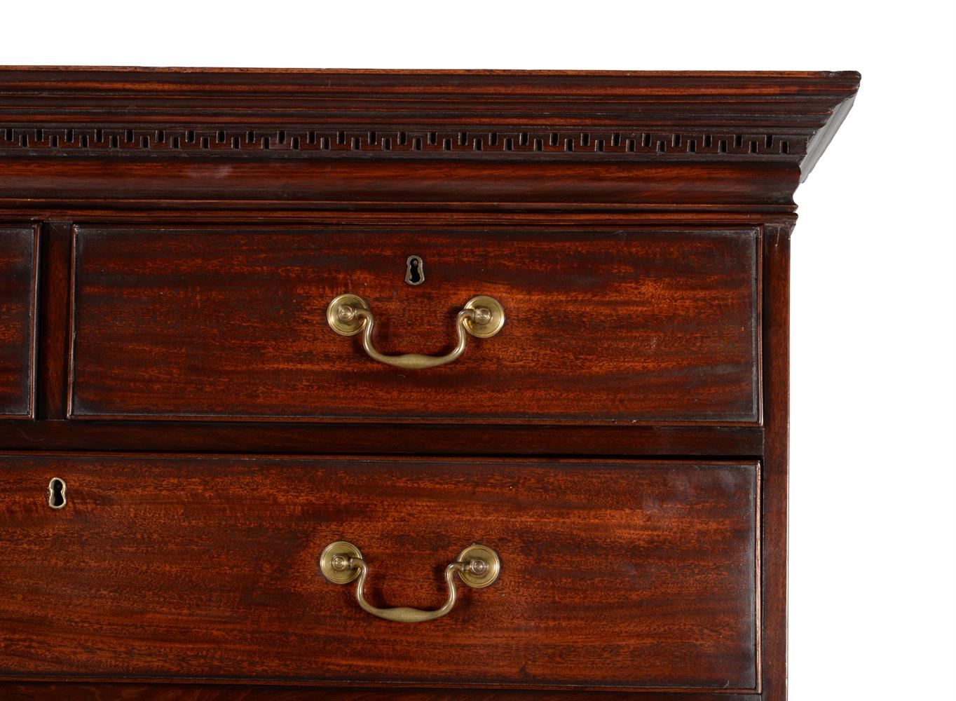 A George III mahogany secretaire chest on chest - Image 4 of 4