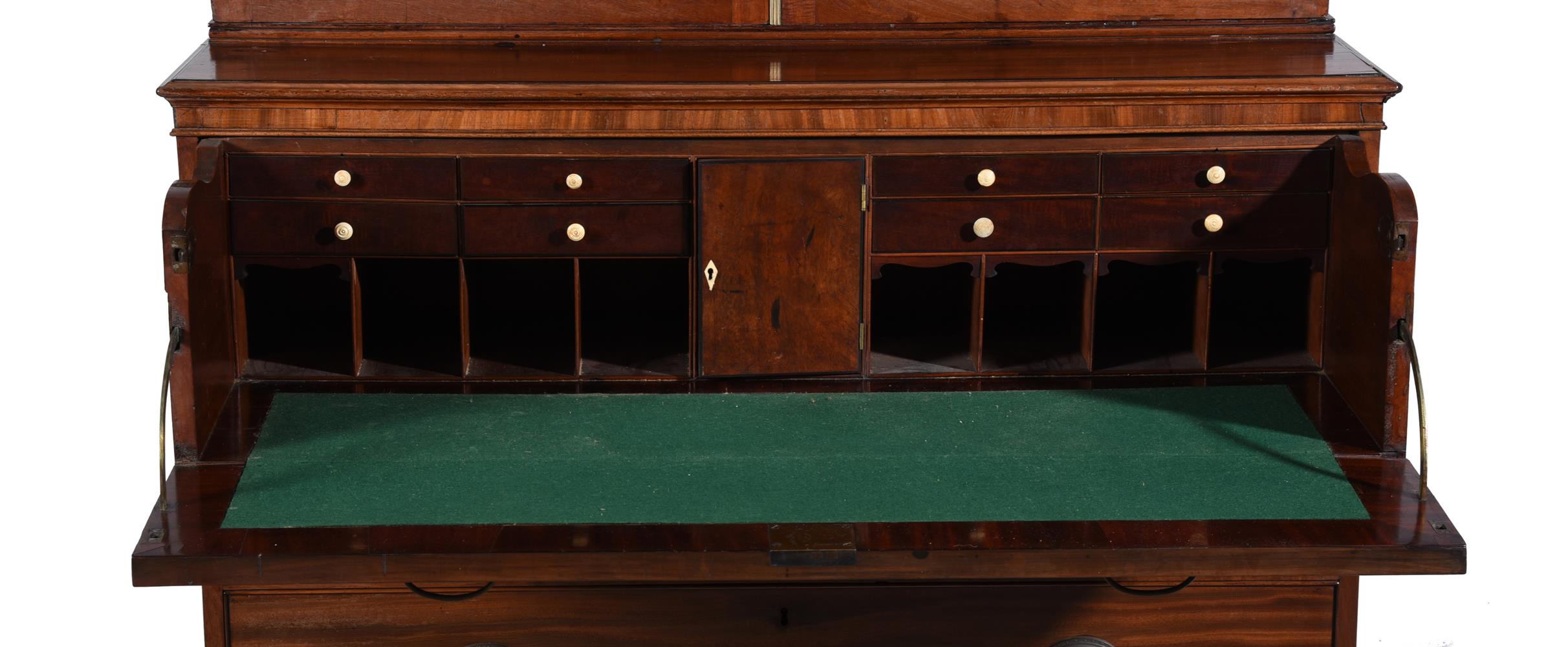 A George III mahogany secretaire bookcase - Image 2 of 2