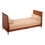 A mahogany day bed in Regency style