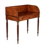 A mahogany dressing table or wash stand