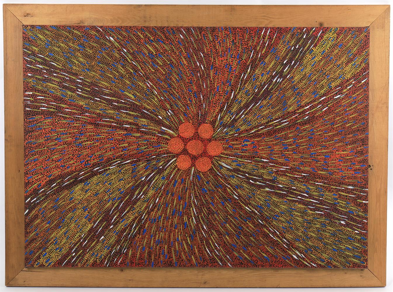 Janet Forrester Ngala (Australian Aboriginal C.1954-) Abstract- seed pattern - Image 6 of 8