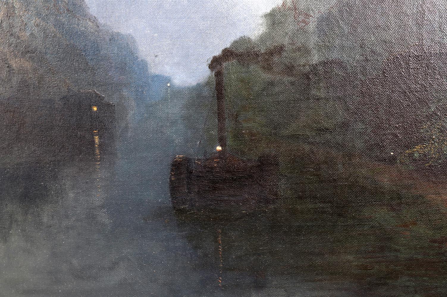 Edmund John Niemann (British 1813-1876), 'Clifton Suspension Bridge and the Avon Gorge at night' - Image 7 of 10
