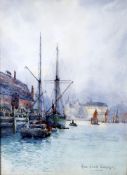 Rose Crespigny, 'Harbour scene- possibly Cowes'