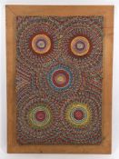 Barbara Weir Petyarre (Australian Aboriginal C.1945-) Abstract- circles