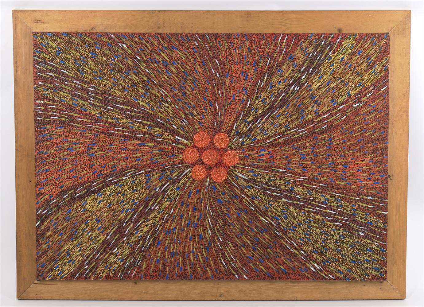 Janet Forrester Ngala (Australian Aboriginal C.1954-) Abstract- seed pattern